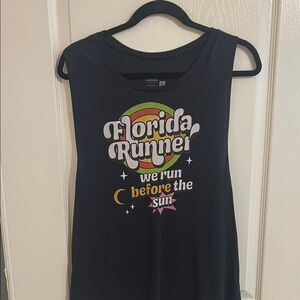 Navy Florida Runner Graphic Tank Top